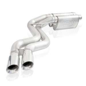 Ford F-150 Performance Exhaust - Front Passenger Rear Tire Exit - Stainless Works - Exhaust Catback with X-Pipe Turbo Resonator - `10-`14 Ford F-150 Performance Exhaust - Front Passenger Rear Tire Exit - Stainless Works - Exhaust Catback with X-Pipe Turbo Resonator - `10-`14